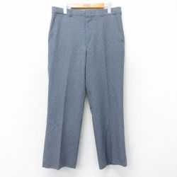 W33★古着 スラックス パンツ メンズ 80年代 80s タロン 濃グレー他 チェック 25sep24 中古 ボトムス ロング