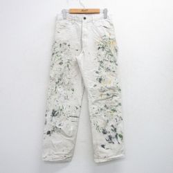 W29★古着 ディッキーズ Dickies ペインター パンツ メンズ シャーウィンウィリアムズ コットン 白 ホワイト 25sep25 中古 ボトムス ロング