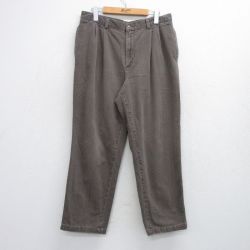 W32★古着 パンツ メンズ グレー 25sep25 中古 ボトムス ロング