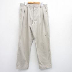 W35★古着 ドッカーズ パンツ メンズ コットン 薄ベージュ カーキ 25sep25 中古 ボトムス ロング