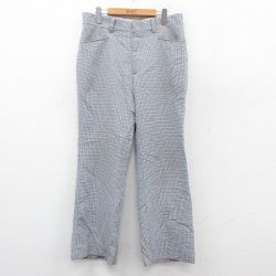 【50%OFF】80s パンツ ホワイト千鳥格子 W33 | 古着