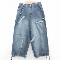 W37 ジーンズ ネイビー | 古着