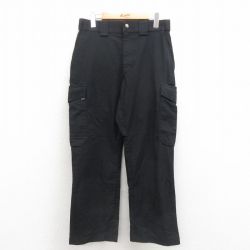 W30★古着 5.11タクティカル カーゴ パンツ メンズ リップストップ 黒 ブラック 25sep25 中古 ボトムス ロング