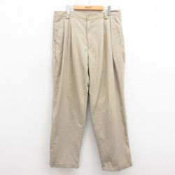 W36★古着 パンツ メンズ 00年代 00s ベージュ カーキ 25sep26 中古 ボトムス ロング