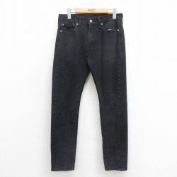 W31★古着 リーバイス Levis 510 ジーンズ メンズ 黒 ブラック デニム 25sep26 中古 ボトムス ジーパン Gパン ロング パンツ