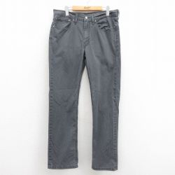 【20%OFF】W35★古着 リーバイス Levis 514 パンツ メンズ グレー 25sep26 中古 ボトムス ロング