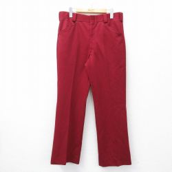 W33★古着 スラックス パンツ メンズ 80年代 80s タロン エンジ 25sep27 中古 ボトムス ロング