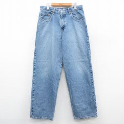 W33★古着 ラッキーブランド Lucky Brand ジーンズ メンズ 90年代 90s コットン USA製 紺 ネイビー デニム 【spe】 25sep27 中古 ボトムス ジーパン Gパン ロング パンツ