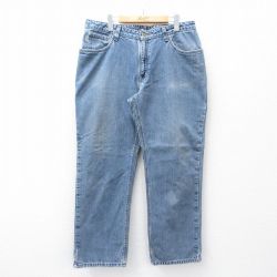 W36★古着 カーハート Carhartt ジーンズ メンズ 紺 ネイビー デニム 25oct01 中古 ボトムス ジーパン Gパン ロング パンツ