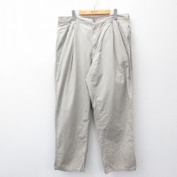 W37★古着 ラルフローレン Ralph Lauren ブランド チノ パンツ チノパン メンズ 90年代 90s コットン 薄グレー系 【spe】 25oct01 中古 ボトムス ロング