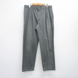 W36★古着 ラングラー Wrangler パンツ メンズ コットン 緑系 グリーン 25oct02 中古 ボトムス ロング