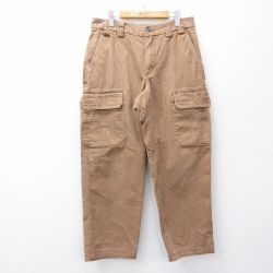 W34★古着 DULTH TRADING ブッシュ パンツ メンズ ダック地 コットン 茶系 ブラウン 25oct02 中古 ボトムス ロング
