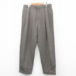 W34★古着 ドッカーズ スラックス パンツ メンズ 00年代 00s 茶 ブラウン 25oct06 中古 ボトムス ロング