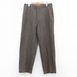 W34★古着 リーバイス Levis スラックス パンツ メンズ 80年代 80s 茶 ブラウン 25oct06 中古 ボトムス ロング