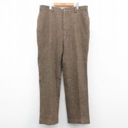 W39★古着 オービス ORVIS スラックス パンツ メンズ ウール ベージュ他 カーキ 25oct06 中古 ボトムス ロング