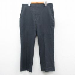 W39★古着 スラックス パンツ メンズ 80年代 80s USA製 タロン 濃グレー 25oct06 中古 ボトムス ロング