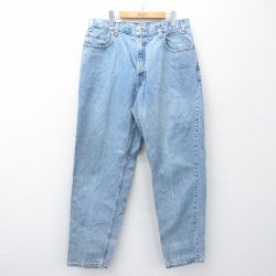W36★古着 リーバイス Levis 560 ジーンズ メンズ 00年代 00s テーパード コットン 紺 ネイビー デニム 25oct14 中古 ボトムス ジーパン Gパン ロング パンツ