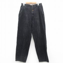 W29★古着 BOSS ジーンズ メンズ 00年代 00s コットン 黒 ブラック デニム 【spe】 25oct18 中古 ボトムス ジーパン Gパン ロング パンツ