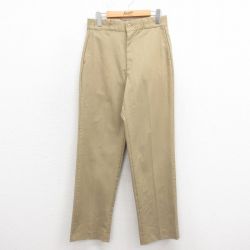 W30★古着 ワーク パンツ メンズ 80年代 80s USA製 タロン ベージュ カーキ 25oct18 中古 ボトムス ロング