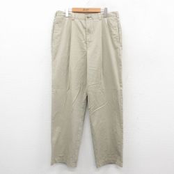 トミーヒルフィガー ワンポイントロゴ チノパン ベージュ W35 | 古着