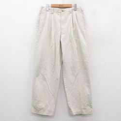 トミーヒルフィガー ワンポイントロゴ チノパン ベージュ W33 | 古着