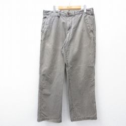 W35★古着 エディーバウアー パンツ メンズ グレー系 25oct30 中古 ボトムス ロング