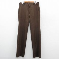 W33★古着 リーバイス Levis アクション スラックス パンツ メンズ 80年代 80s タロン 茶 ブラウン 25nov04 中古 ボトムス ロング