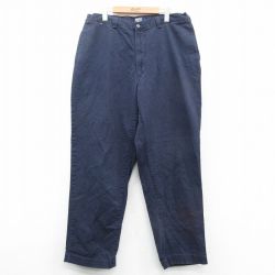 W34★古着 ラルフローレン Ralph Lauren ブランド チノ パンツ チノパン メンズ 90年代 90s コットン USA製 紺 ネイビー 【spe】 25nov04 中古 ボトムス ロング