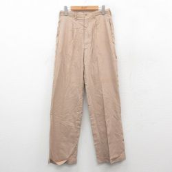 W29★古着 ビンテージ パンツ メンズ 60年代 60s ベージュ カーキ 【spe】 25nov05 中古 ボトムス ロング