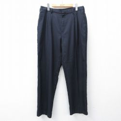 【50%OFF】W34 パンツ ネイビー | 古着
