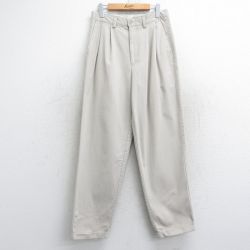W30★古着 チノ パンツ チノパン メンズ 00年代 00s 薄ベージュ カーキ 25nov05 中古 ボトムス ロング