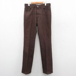W34★古着 リーバイス Levis パンツ メンズ 80年代 80s 茶 25nov17