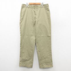 W38★古着 ディッキーズ ワーク パンツ メンズ 874 ベージュ 25nov17