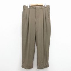 ペリーエリス スラックス ベージュ W34 | 古着