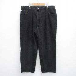 W38★古着 リーバイス Levis 570 ジーンズ メンズ 90年代 90s 大きいサイズ コットン USA製 黒 デニム【spe】 25nov26