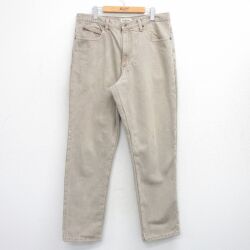 エルエルビーン 00s ジーンズ 内側フリース ベージュ W36 | 古着