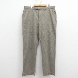 W37★古着 ラルフローレン ブランド スラックス パンツ メンズ 90年代 90s コットン ベージュ他 チェック【spe】 25dec01