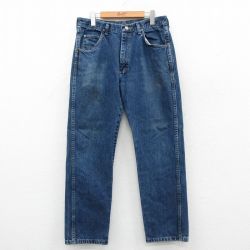 ラングラー W33 ジーンズ ネイビー | 古着