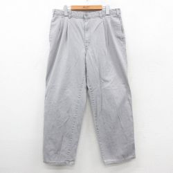 W34★古着 ドッカーズ パンツ 90年代 90s メンズ グレー 25dec24