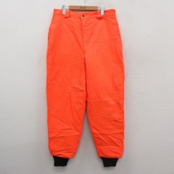 ハンティング 80s パンツ 内側キルティング オレンジ W34 | 古着