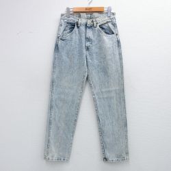 W28★古着 ラングラー ジーンズ メンズ 90年代 90s ケミカルウォッシュ コットン USA製 薄紺 デニム 26jan14