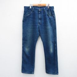ラングラー 00s ジーンズ ヒゲ ネイビー W35 | 古着
