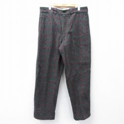 W35★古着 パンツ メンズ 90年代 90s ウール USA製 濃グレー他 26jan19