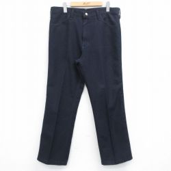 W34★古着 ラングラー ランチャー パンツ メンズ 90年代 90s USA製 黒【spe】 26jan21