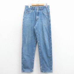 W31★古着 エルエルビーン ジーンズ メンズ 90年代 90s コットン USA製 紺 デニム 内側フランネル【spe】 26jan23