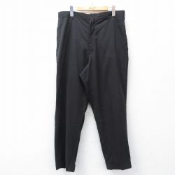 W35★古着 シアーズ ビンテージ スラックス パンツ メンズ 70年代 70s 黒 26jan27
