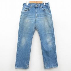 W32★古着 リー Lee ジーンズ メンズ 90年代 90s ヒゲ コットン カナダ製 紺 デニム【spe】 26jan28