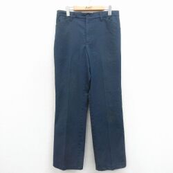 W32★古着 CINTAS ワーク パンツ メンズ 80年代 80s USA製 紺 26feb02