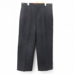 W37★古着 ウールリッチ パンツ メンズ 80年代 80s ウール タロン 黒【spe】26feb03