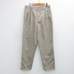 W34★古着 HAGGAR パンツ メンズ 90年代 90s コットン USA製 ベージュ 26feb05
